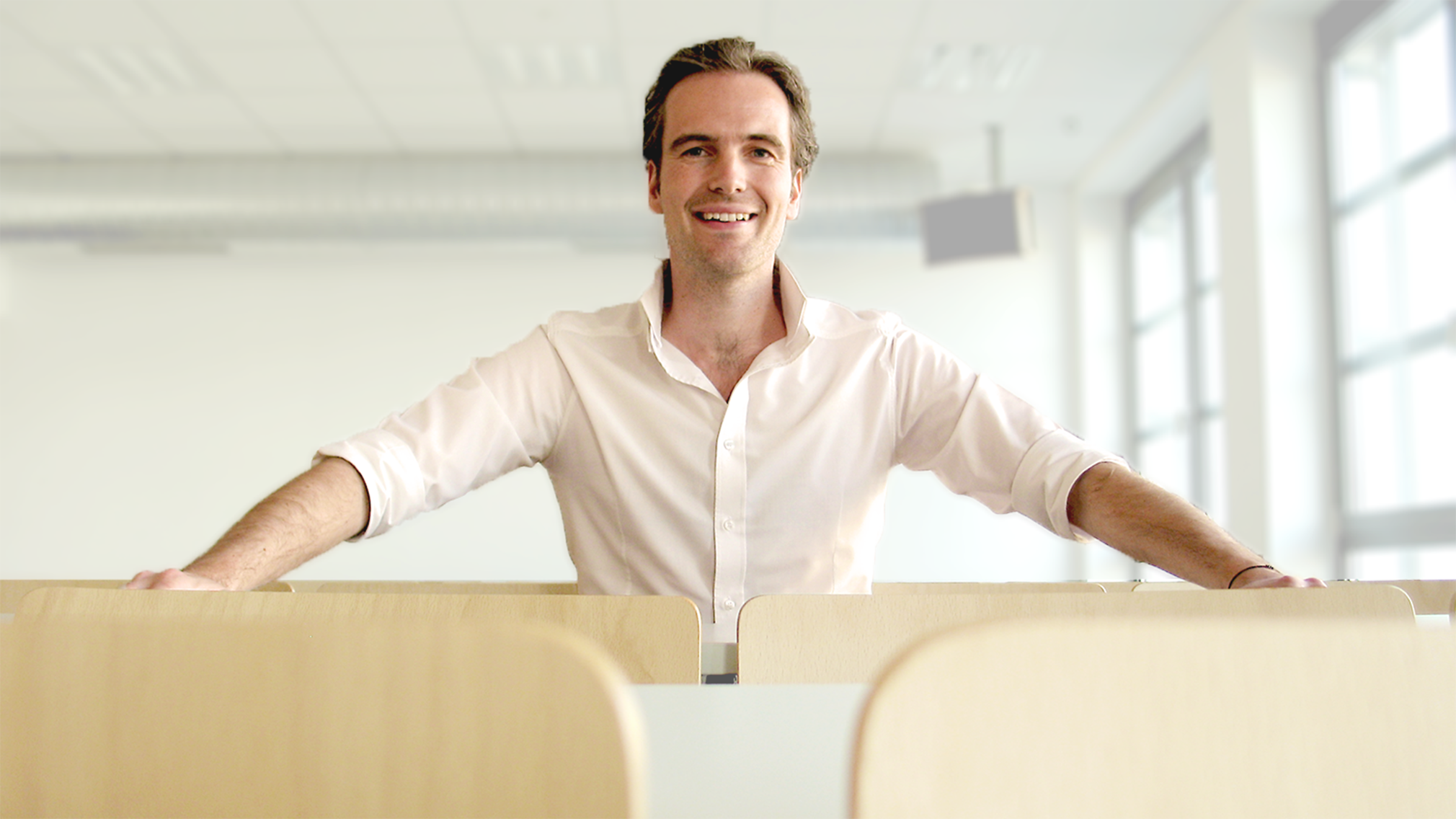 Malte Persike im Hörsaal (Foto: privat) image