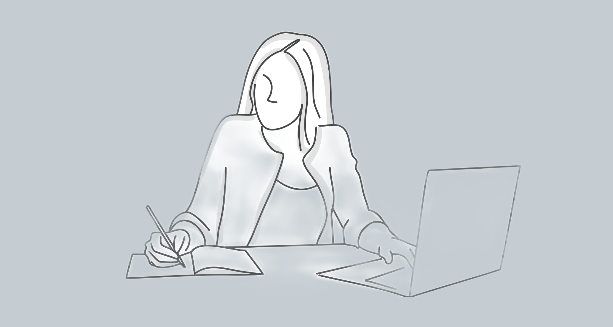Illustration: iStock/Anna Semenchenko Frau mit Laptop