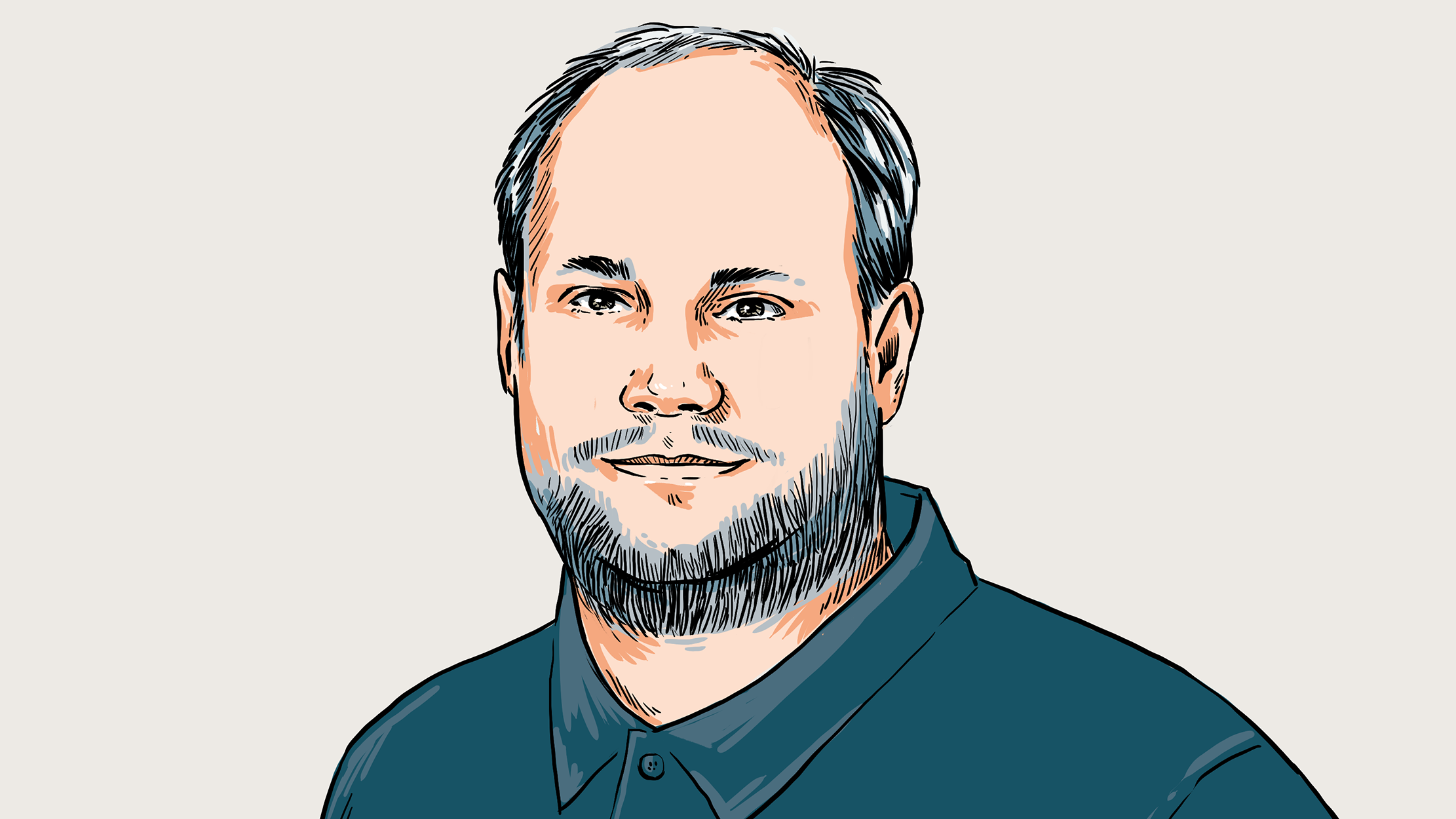 Florian Puttkamer (Illustration: Martina Hoffmann) Portrait Puttkamer