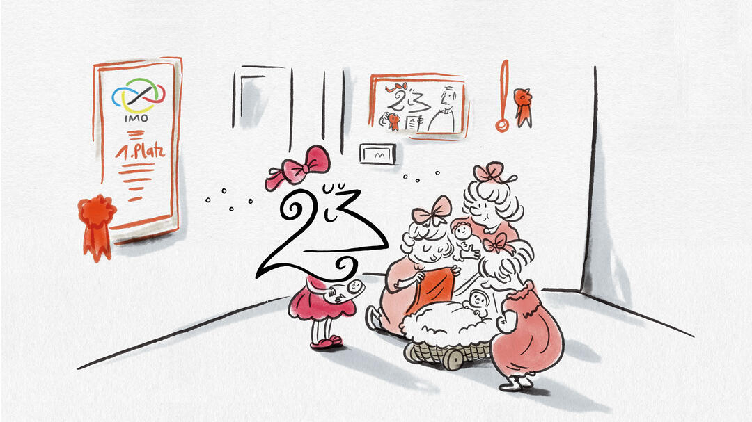 Mädchen und Mathe (Illustration: Maren Amini) Mädchen und Mathe (Illustration: Maren Amini)