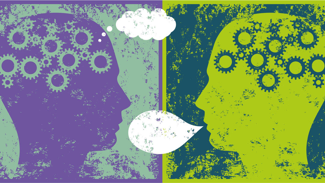 Illustration Diskussion/ Köpfe