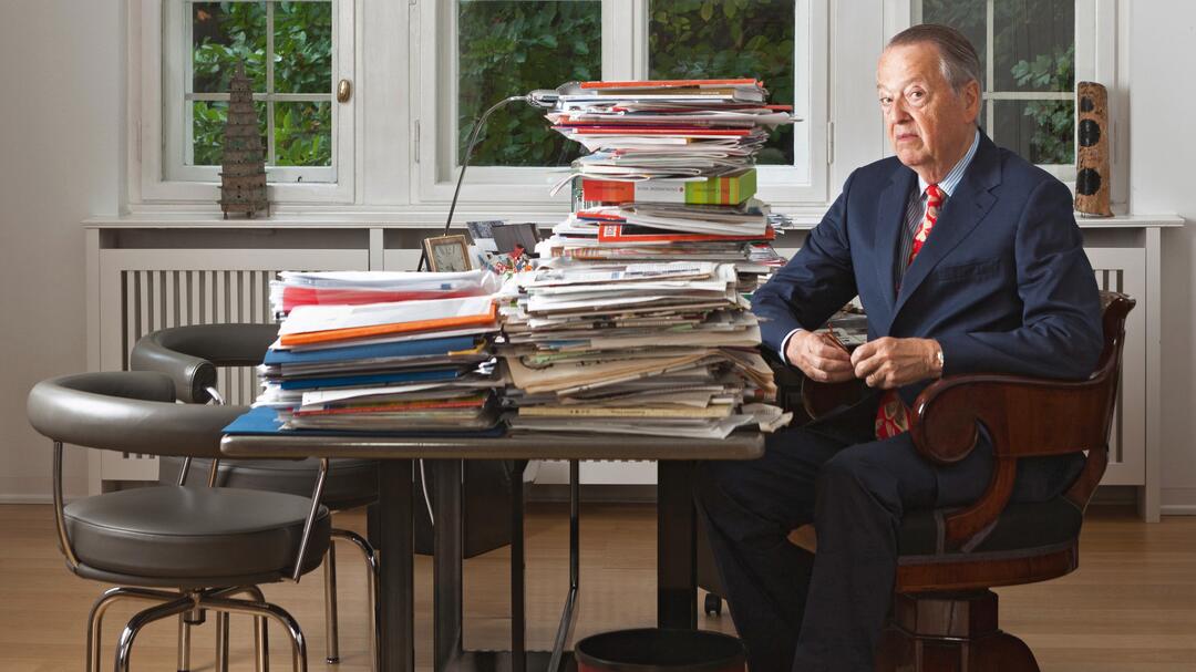 Arend Oetker in seinem Büro (Foto: Michael Danner) Arend Oetker in seinem Büro