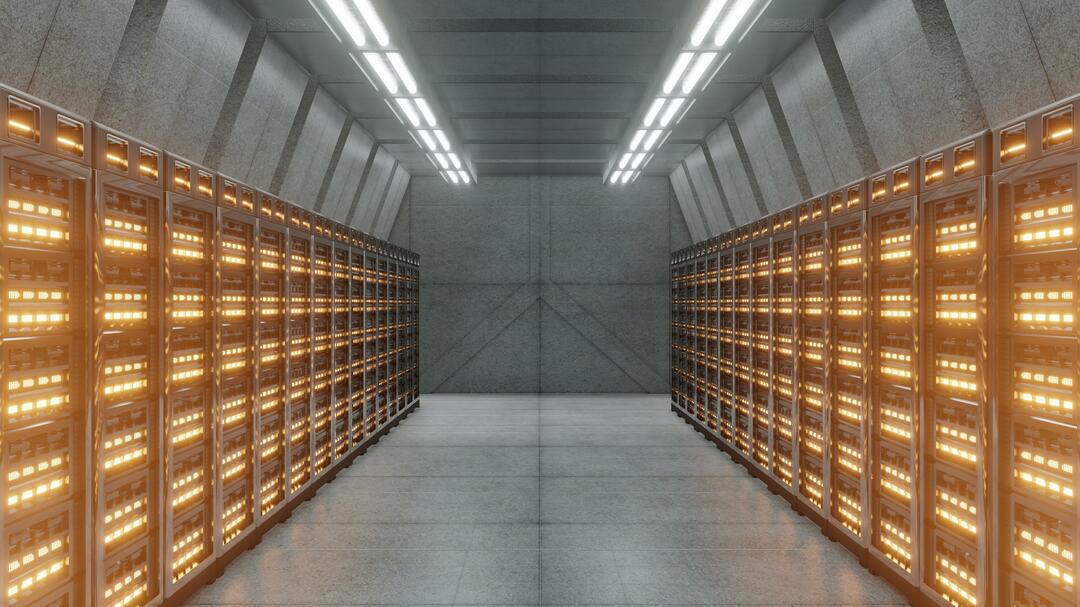 Blick in ein Datencenter