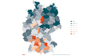 FuE-Personal der Wirtschaft in Deutschland nach Regionen (Grafik)