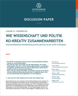 Wie Wissenschaft und Politik ko-kreativ zusammenarbeiten (Cover)